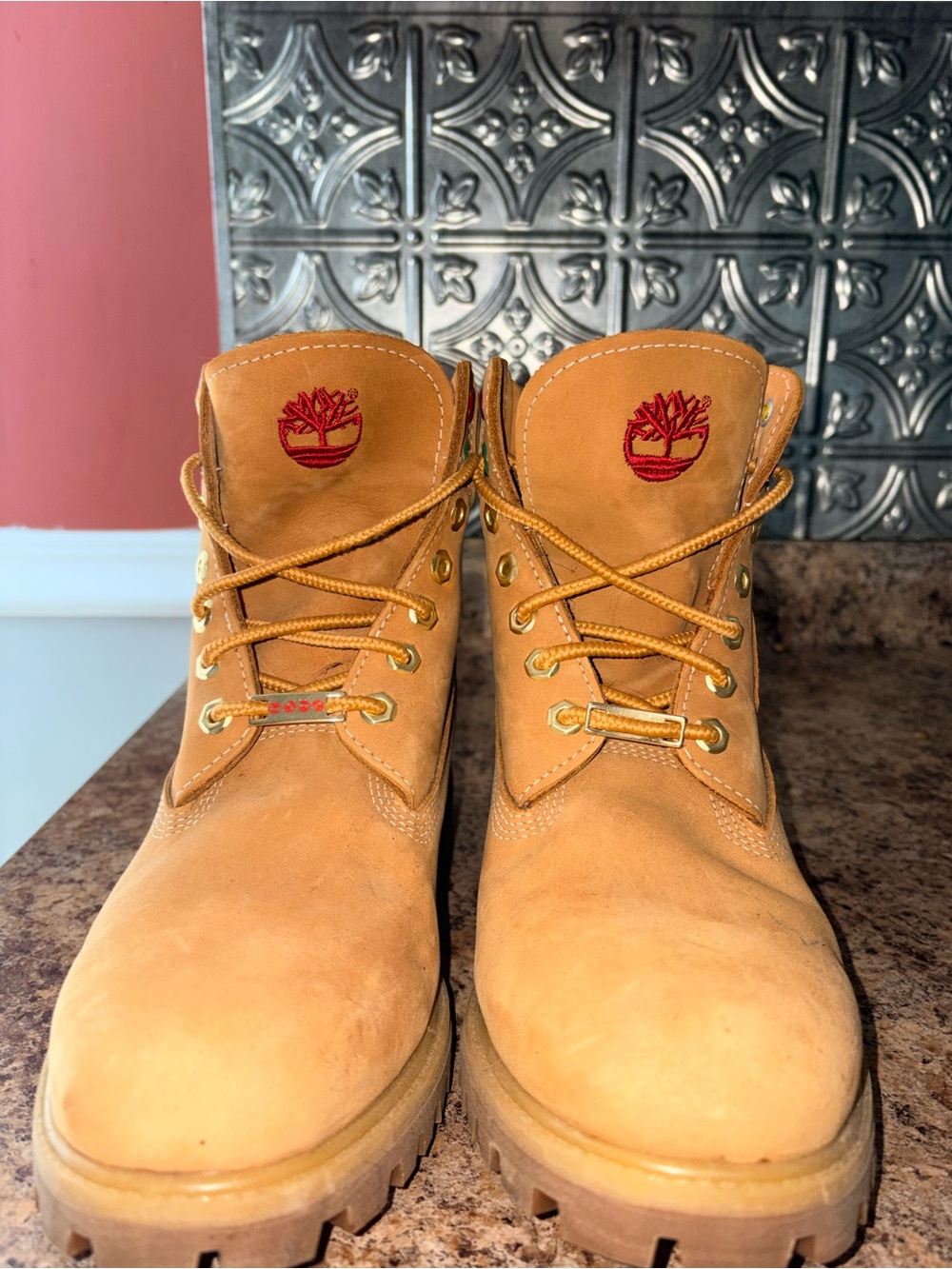 Timberland Men’s Wheat Waterproof Leather Boots - Picture 2 of 5